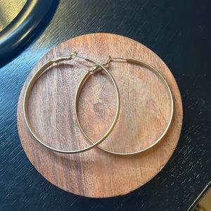 Gold hoop earrings